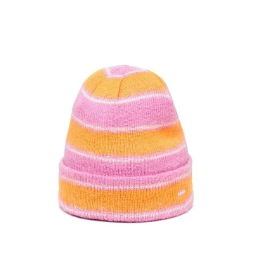 Fuzzy stripe beanie