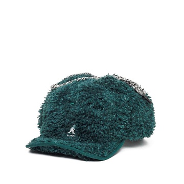 Faux shearling utility flap cap