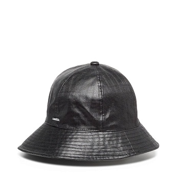 Faux Leather Rain Brim Casual