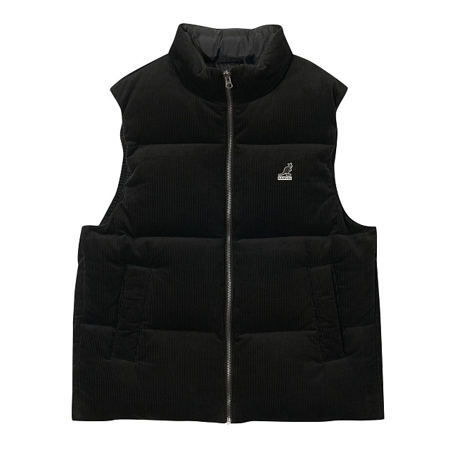 Corduroy down puffer vest