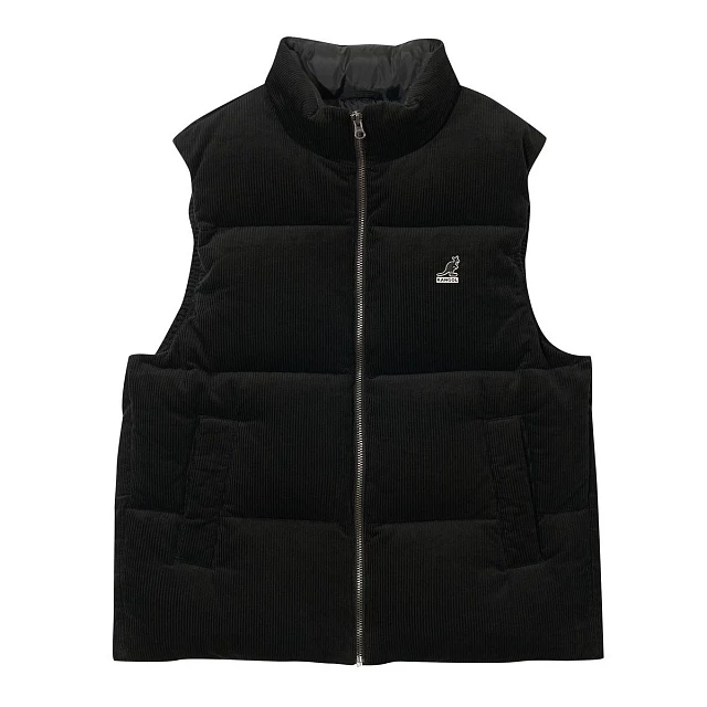 Corduroy down puffer vest