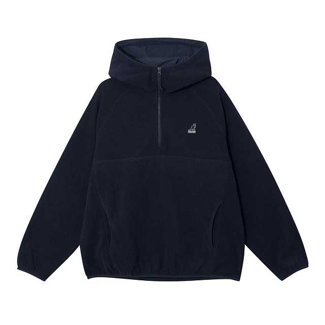 Fleece half-zip hoodie