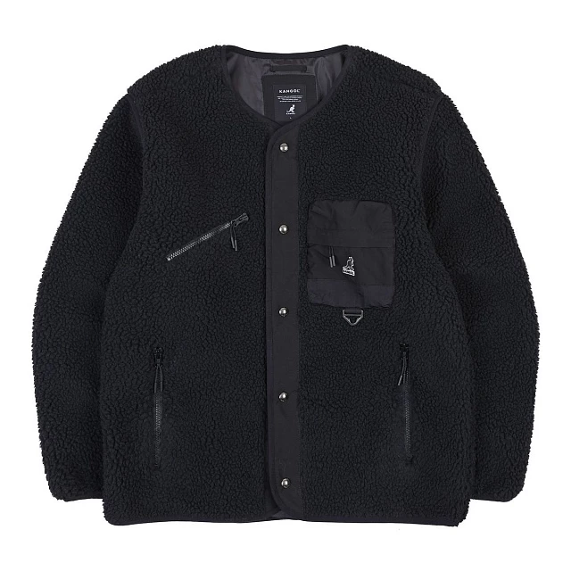 Retrocore fleece cardigan