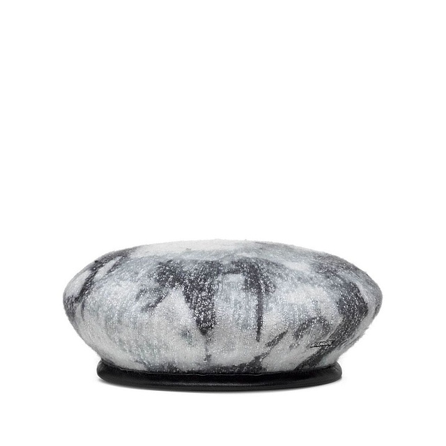 Heathered tie dye beret
