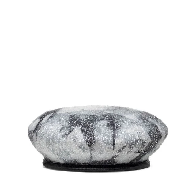 Heathered tie dye beret
