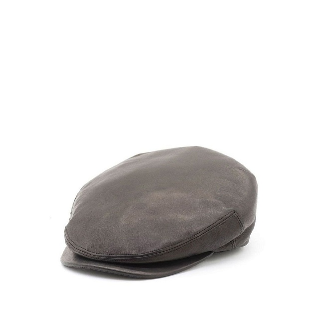 Italian leather cap