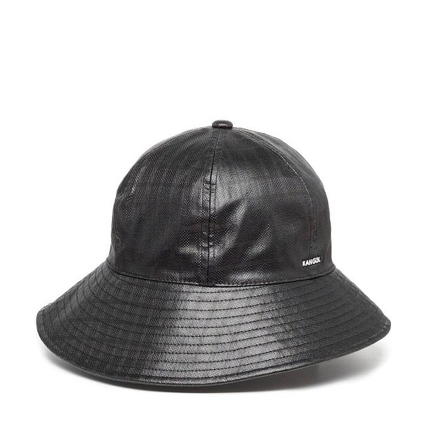 Faux leather rain brim casual