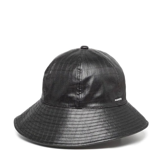Faux leather rain brim casual