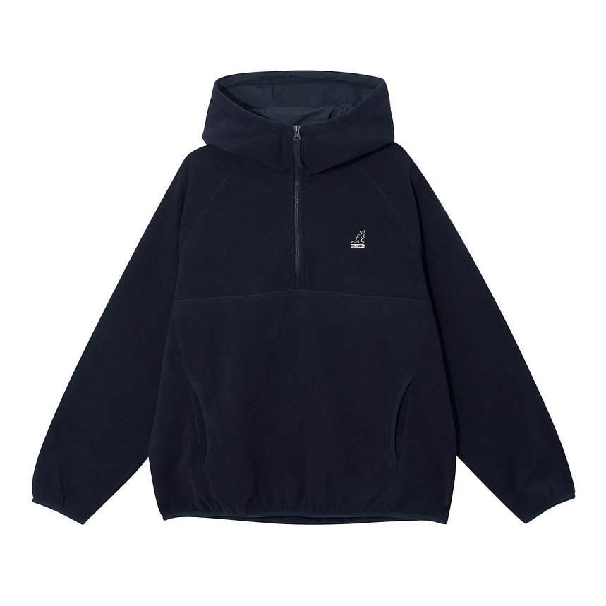 Fleece half-zip hoodie