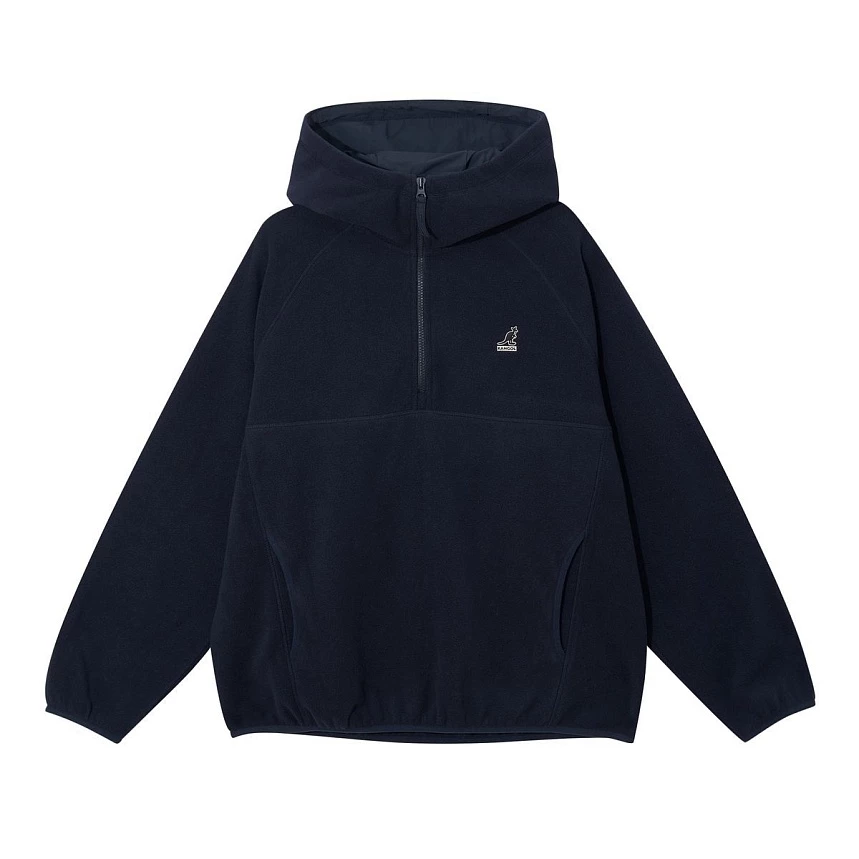 Fleece half-zip hoodie
