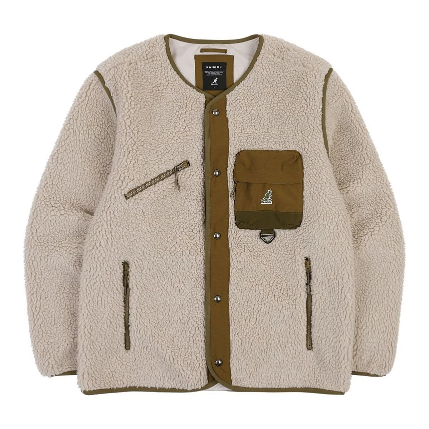 Retrocore fleece cardigan