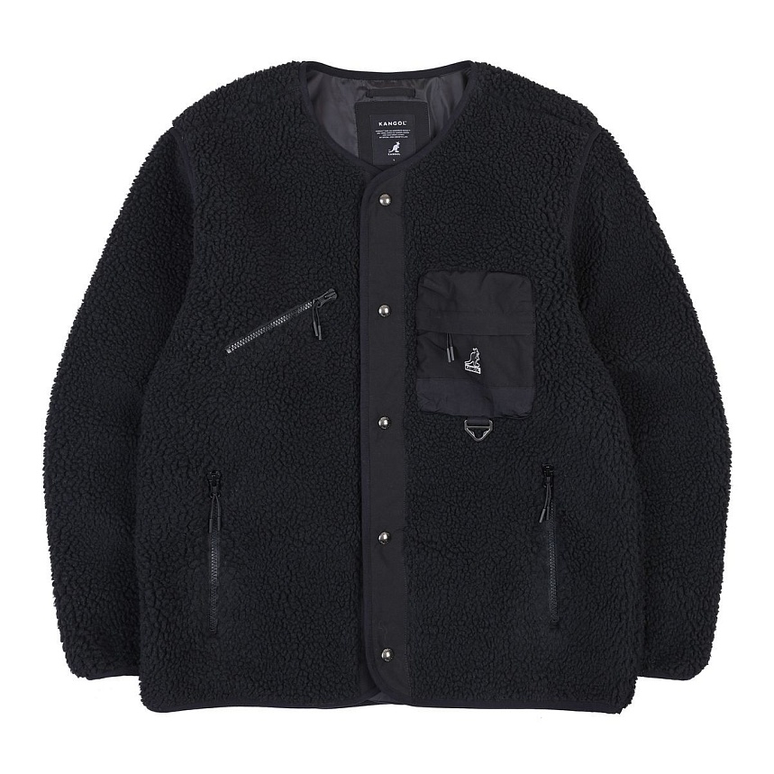 Retrocore fleece cardigan