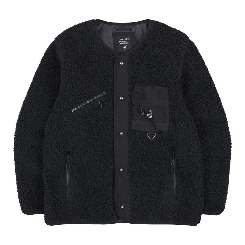 Retrocore fleece cardigan