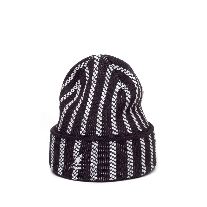Twist stripe beanie