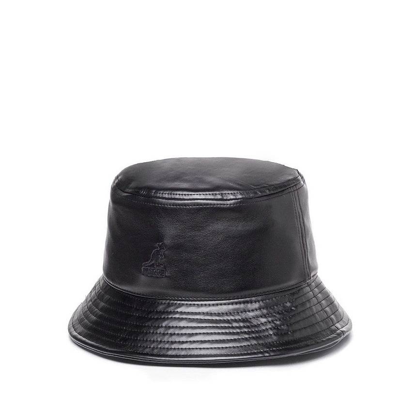 Chain faux leather bucket