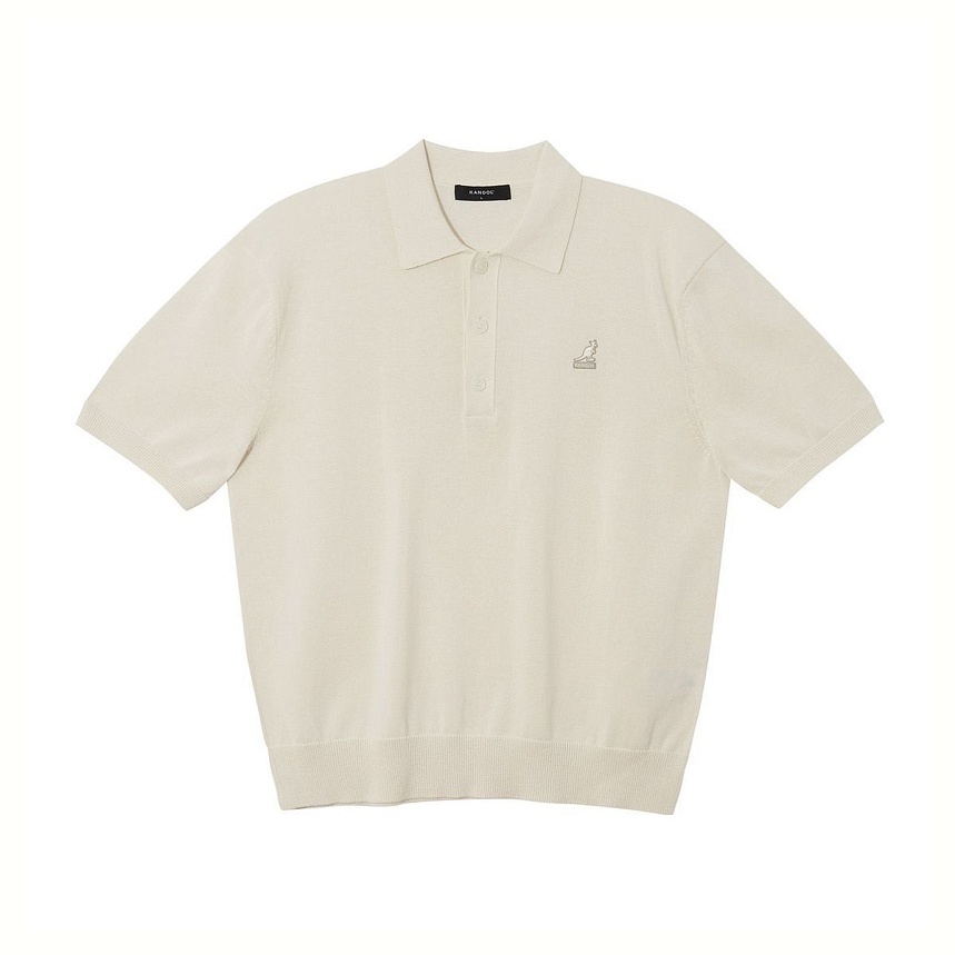 Half sleeve collar knit