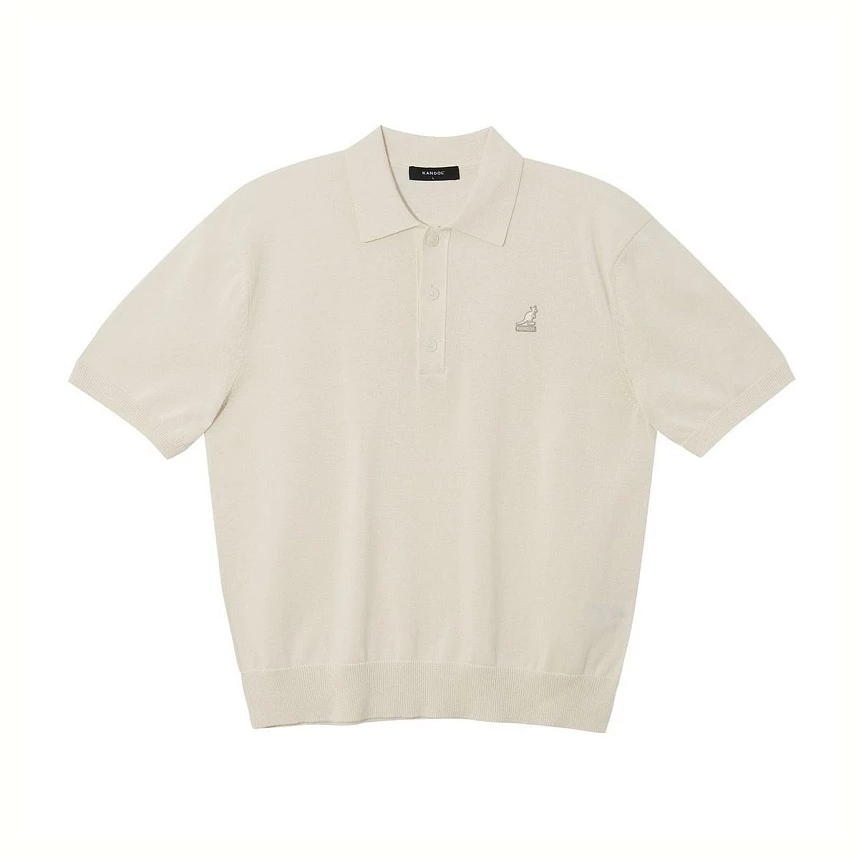 Half sleeve collar knit