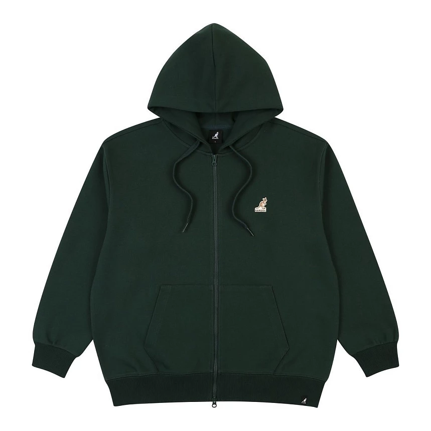 Logo patch zip-up