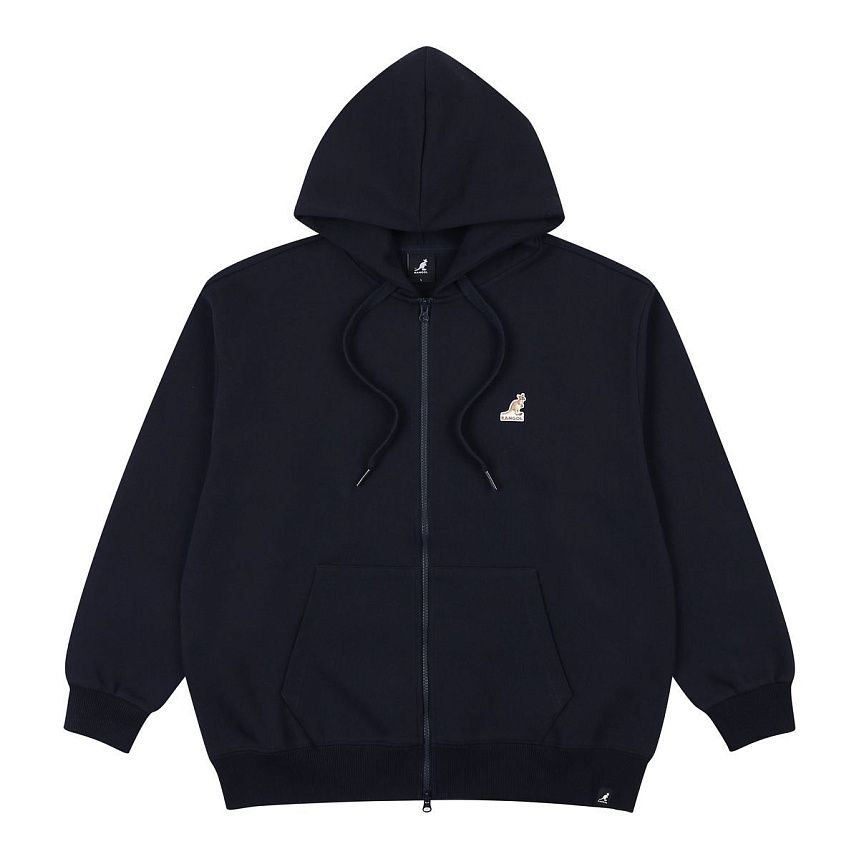 Logo patch zip-up